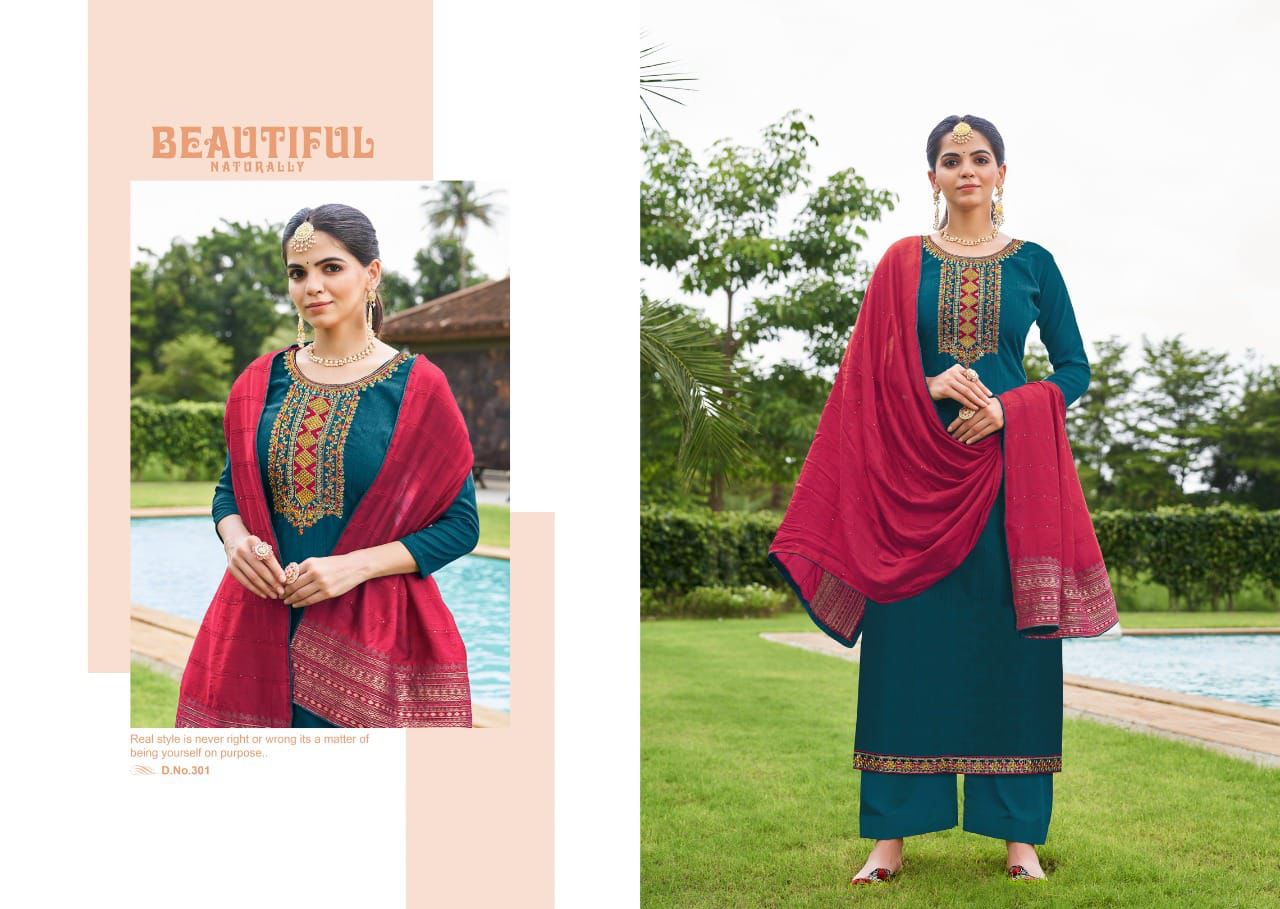 Cherry Inna Festive Wear Designer Silk Heavy Salwar Suit Collection